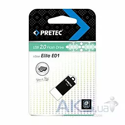 Флешка Pretec Elite 16Gb (E2T16G-1BK) Black - фото Флешка Pretec Elite 16Gb (E2T16G-1BK) Black