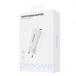 Сетевое зарядное устройство Proove 20w USB-C/USB-A ports charger white (WCRP20110002) - миниатюра 2