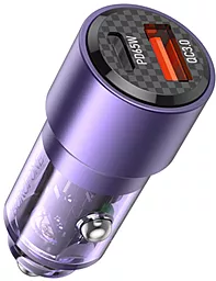 Автомобільний зарядний пристрій Borofone BZ20A Smart 83w PD USB-C/USB-A ports car charger purple