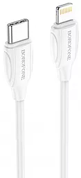 Кабель Borofone BX19 Double-speed USB Type-C - Lightning 20w 3a 2м PD сable White - фото Кабель Borofone BX19 Double-speed USB Type-C - Lightning 20w 3a 2м PD сable White