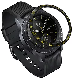 Защитный бампер на безель для умных часов Samsung Galaxy Watch 42mm / Galaxy Sport  GW-42-04 Black (RCW4755)