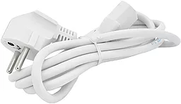 Сетевой кабель Ritar PC-186 CEE7 / 17-C13 3 pin 0.75mm 1.5M White
