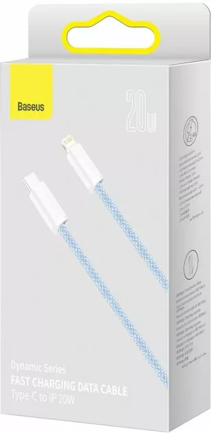 Кабель Baseus Dynamic USB Type-C - Lightning 20w 3a 1м PD сable Blue (CALD000002) - фото 6