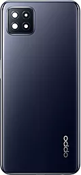 Задняя крышка корпуса Oppo A73 5G со стеклом камеры, Original Navy Black - фото Задняя крышка корпуса Oppo A73 5G со стеклом камеры, Original Navy Black
