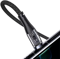 Кабель USB Usams Aluminum Alloy Transparent SJ572 66w 6a 1.2m USB Type-C cable black - миниатюра 5