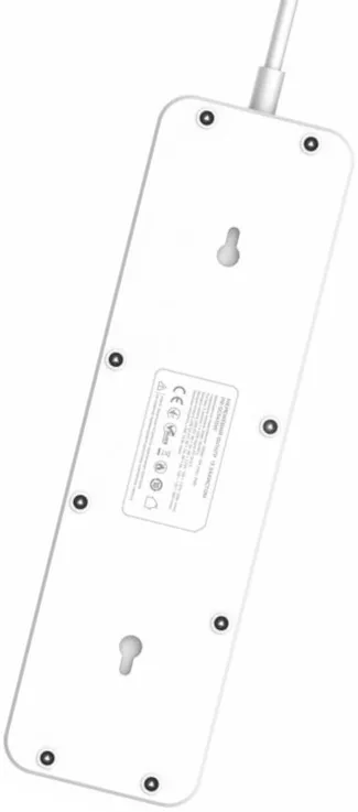Сетевой фильтр (удлинитель) PrologiX 5 розеток 10А 3хUSB-A-С 2м с выключателем White (PR-SC5415W) - фото 5