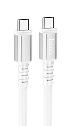Кабель USB PD Hoco X85 Strength 60W USB Type-C - Type-C Cable White