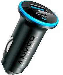 Автомобильное зарядное устройство Anker PowerDrive 323 52.5w PD/QC USB-C/USB-A ports car charger black (A2735G11) - фото Автомобильное зарядное устройство Anker PowerDrive 323 52.5w PD/QC USB-C/USB-A ports car charger black (A2735G11)