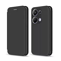 Чехол MAKE для Xiaomi Redmi Note 13 Pro 4G Flip Black (MCP-XRN13P4G) - фото Чехол MAKE для Xiaomi Redmi Note 13 Pro 4G Flip Black (MCP-XRN13P4G)