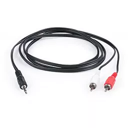 Аудио кабель Vinga Aux mini Jack 3.5 mm - 2хRCA M/M Cable 1.5 м black (3.5STM2RCAM01-1.5) - миниатюра 2