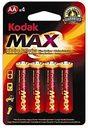 Батарейки Kodak АА / R6 Kodak MAX 4шт 1.5 V