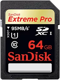 Карта памяти SanDisk SDXC 64GB Extreme Pro Class 10 UHS-I U1 (SDSDXPA-064G-X46)