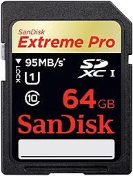 Карта пам'яті SanDisk SDXC 64GB Extreme Pro Class 10 UHS-I U1 (SDSDXPA-064G-X46) - фото Карта пам'яті SanDisk SDXC 64GB Extreme Pro Class 10 UHS-I U1 (SDSDXPA-064G-X46)