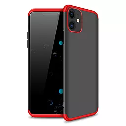 Чохол LikGus GKK 360 градусів (opp) для Apple iPhone 12 (6.1") Чорний / Червоний