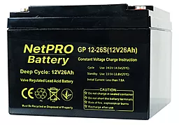 Аккумуляторная батарея NetPRO 12V 26Ah (GP 12-26S) - миниатюра 2