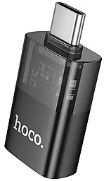 OTG-переходник Hoco UA36B USB Type-C -> USB3.0 black - фото OTG-переходник Hoco UA36B USB Type-C -> USB3.0 black