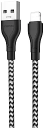 Кабель Borofone BX39 Beneficial USB-A - Lightning 12w 2.4a 1м cable Zebra - фото Кабель Borofone BX39 Beneficial USB-A - Lightning 12w 2.4a 1м cable Zebra