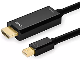 Відеокабель MD101 Mini DisplayPort - HDMI V1.4 4K 30hz black (20848) Ugreen - фото Відеокабель MD101 Mini DisplayPort - HDMI V1.4 4K 30hz black (20848) Ugreen
