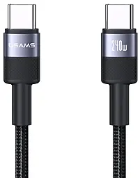 Кабель Usams SY Series USB Type-C - Type-C 240w 5a 1.2м PD cable Gray (US-SJ727) - фото Кабель Usams SY Series USB Type-C - Type-C 240w 5a 1.2м PD cable Gray (US-SJ727)