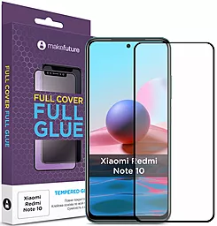 Защитное стекло MAKE Full Cover Full Glue Xiaomi Redmi Note 10 Black (MGFXRN10)