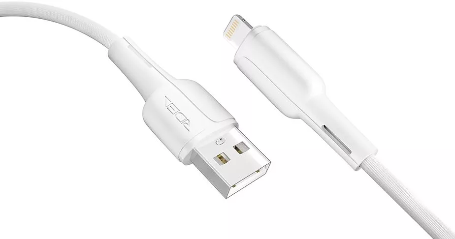 Кабель Ridea RC-M131 Prima USB-A - Lightning 12w 2.4a 1м cable White - фото 3
