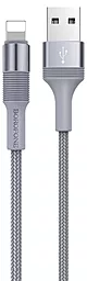 Кабель Borofone BX21 USB-A - Lightning 12w 2.4a 1м cable Gray