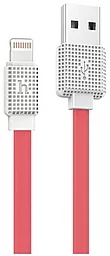 Кабель Hoco UPL18 Waffle USB-A - Lightning 10.5w 2м cable Red - фото Кабель Hoco UPL18 Waffle USB-A - Lightning 10.5w 2м cable Red