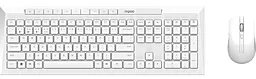 Комплект (клавіатура+мишка) Rapoo 8210M  White - мініатюра 3