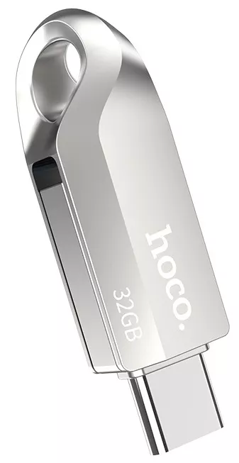 Флешка Hoco UD8 Smart Type-C USB drive 32Gb Silver - фото 1