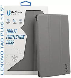 Чехол для планшета BeCover Smart Case для Lenovo Tab Plus 11.5" Gray (711841) - фото Чехол для планшета BeCover Smart Case для Lenovo Tab Plus 11.5" Gray (711841)