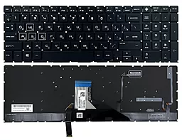 Клавиатура для ноутбука HP Omen 15-DH 15-DC без рамки, с подсветкой RGB Original
