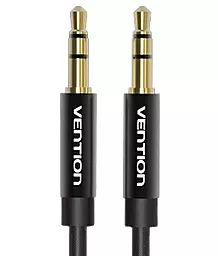 Аудио кабель Vention AUX mini Jack 3.5mm M/M cable 1 м black (BAGBF) - миниатюра 2