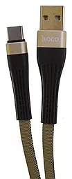 Кабель Hoco U39 Slender USB-A - Type-C 12w 2.4a 1.2м cable Gold/Black - мініатюра 2 Кабель Hoco U39 Slender USB-A - Type-C 12w 2.4a 1.2м cable Gold/Black - мініатюра 2