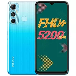 Смартфон Infinix Hot 11 4/64GB Dual Sim Blue - фото Смартфон Infinix Hot 11 4/64GB Dual Sim Blue
