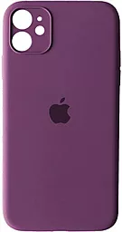 Чехол Silicone Case Full Camera для Apple IPhone 12  Purple
