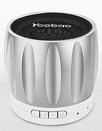Колонки акустические Yoobao Bluetooth Mini-Speaker YBL202 Silver - миниатюра 8