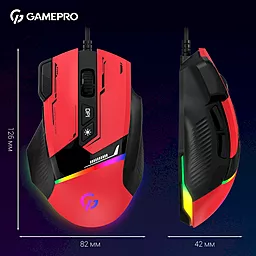 Компьютерная мышка GamePro GM300R Red - миниатюра 12 Компьютерная мышка GamePro GM300R Red - миниатюра 12