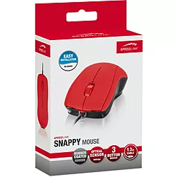 Компьютерная мышка Speedlink SNAPPY Mouse, (SL-610003-RD) Red - миниатюра 4