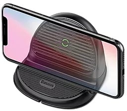Бездротовий (індукційний) зарядний пристрій Baseus Silicone Horizontal Wireless Charger Black (WXHSG-01) - мініатюра 5