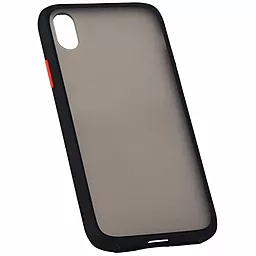 Чехол Bumper Matte Case для Xiaomi Poco M5 Black/Red