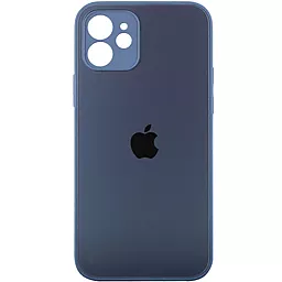 Чехол Epik TPU+Glass Matte Candy Full camera Apple iPhone 12  Blue
