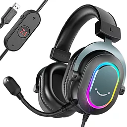 Навушники Fifine H6 RGB Black - фото Навушники Fifine H6 RGB Black