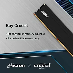 Оперативная память Crucial 32 GB (2x16GB) DDR5 5600 MHz Pro (CP2K16G56C46U5) - миниатюра 10
