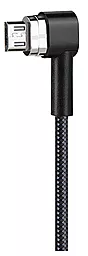 Кабель USB Hoco U20 L Shape Magnetic Adsorption 3-in-1 USB Type-C/Lightning/micro USB Cable Black - миниатюра 3