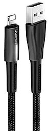 Кабель ColorWay Zinc Alloy USB-A - Lightning 12w 2.4a 1м cable Black (CW-CBUL035-BK) - фото Кабель ColorWay Zinc Alloy USB-A - Lightning 12w 2.4a 1м cable Black (CW-CBUL035-BK)
