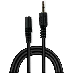 Аудіо подовжувач Vinga mini Jack 3.5mm M/F 1.8 м black (VCPDCJ35MF1.8BK)