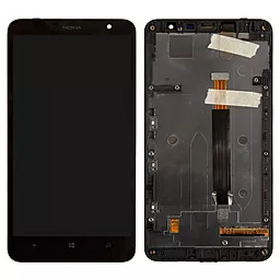 Дисплей Nokia Lumia 1320 с тачскрином и рамкой, Black - фото Дисплей Nokia Lumia 1320 с тачскрином и рамкой, Black