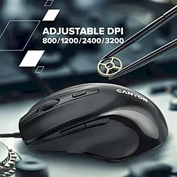 Компьютерная мышка Canyon M-6 Black (CNE-CMS6) - миниатюра 5 Компьютерная мышка Canyon M-6 Black (CNE-CMS6) - миниатюра 5