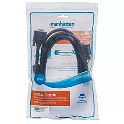 Кабель Manhattan-317733 VGA 3m Black - миниатюра 5 Кабель Manhattan-317733 VGA 3m Black - миниатюра 5