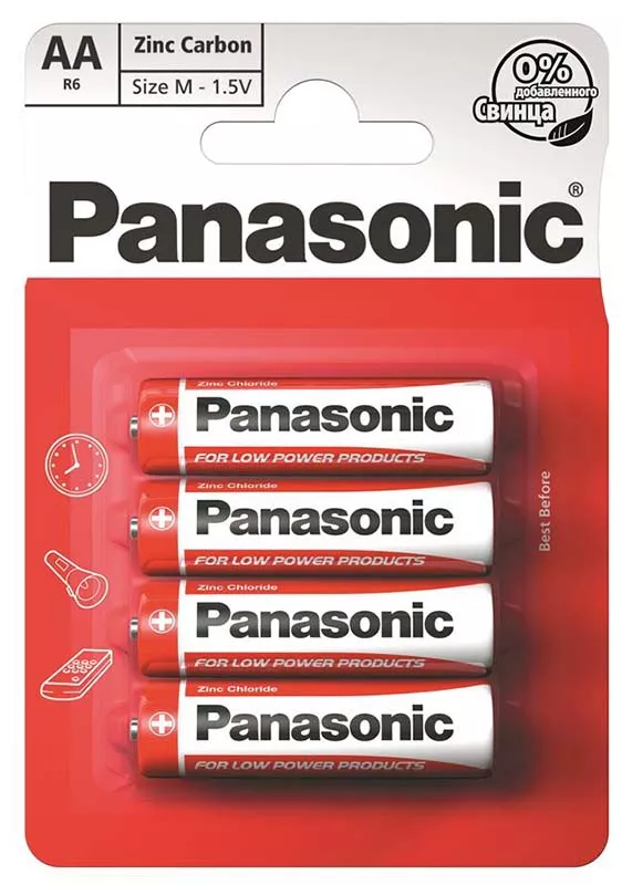 Батарейки Panasonic AA (R6) Special 4шт (R6REL/4BPR) - фото 1